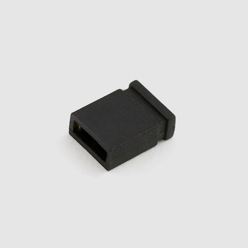 جامپر اتصال کوتاه 2 پین ته بسته پلاستیکی 2×1 گام 0.1inch