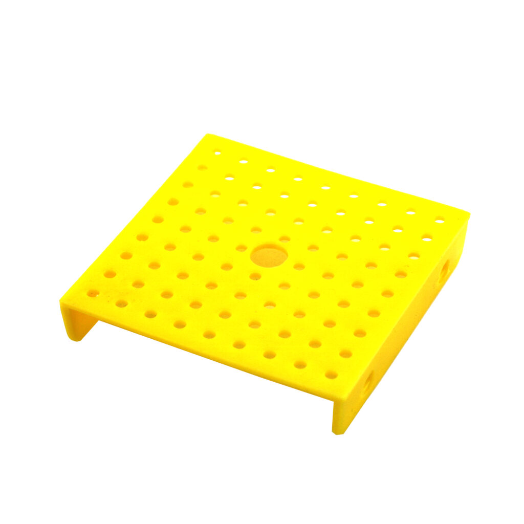 شاسی پلاستیکی دورخم یک تکه U شکل دو طرف خم خورده دو ور خم