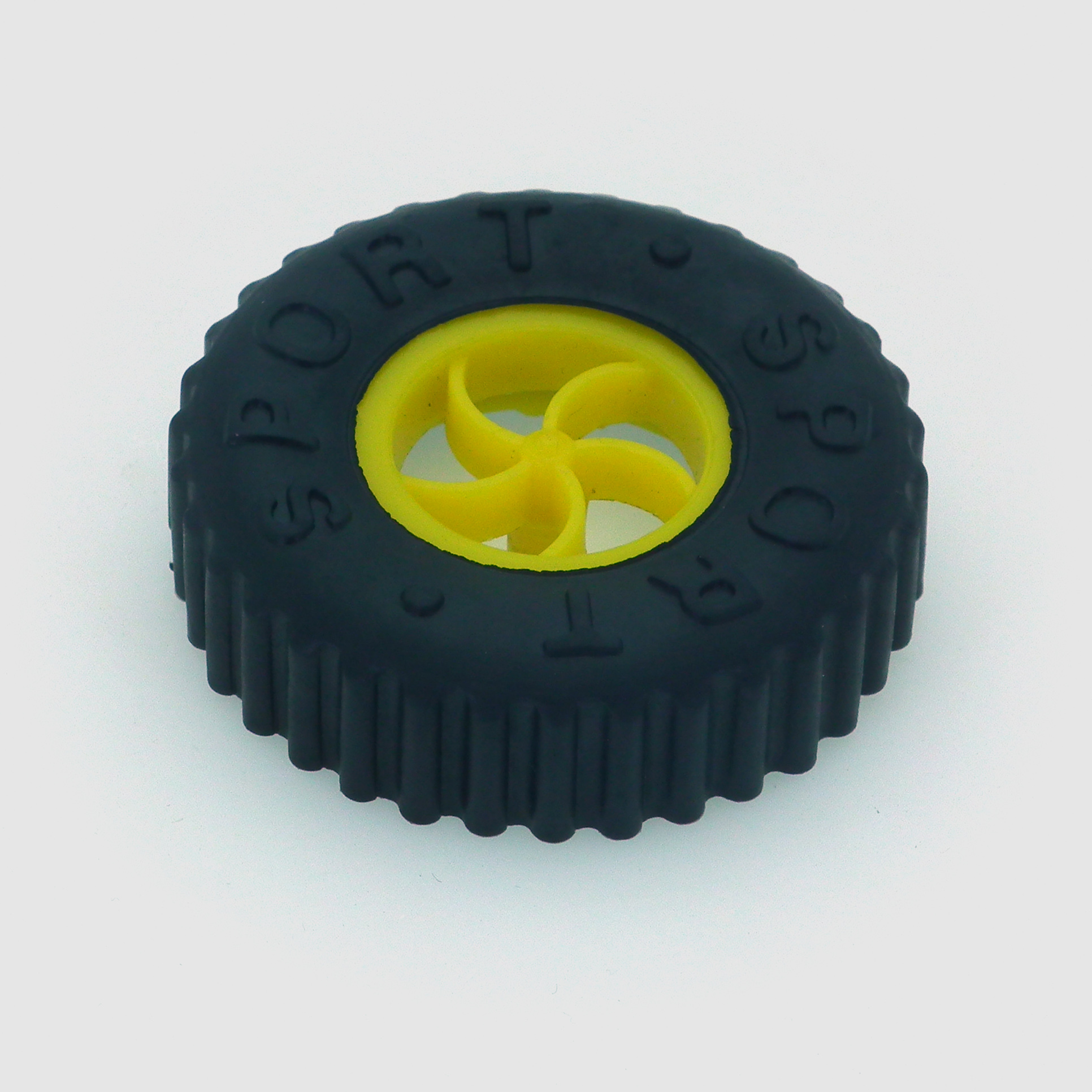 چرخ ساده 5 سانتی قابلیت جداشدن رینگ و لاستیک پلاستیکی