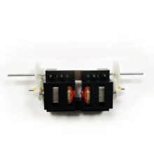 موتور گیربکس دار پلاستیکی مبتدی 6 ولت با 2 شفت قطر 2mm ربات آموزشی موتور دی سی motor dc gear توان بالا