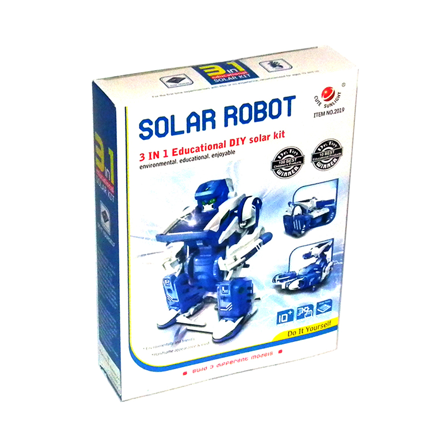 بسته سرگرمی آموزشی ربات خورشیدی 3×1 آدم آهنی