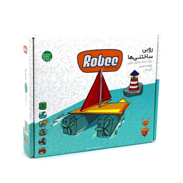 بسته ساختنی روبی مدل قایق و فانوس دریایی S101