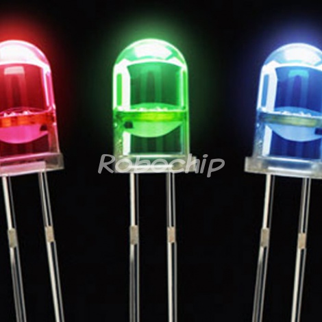 مشخصات، قیمت و خرید LED سفید شفاف 5mm – ربوچیپ