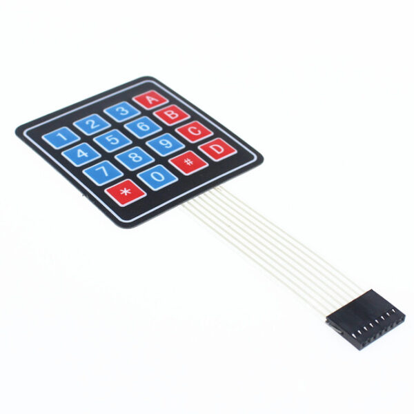 صفحه کلید ترکیبی تلفنی + A-D 0-9 فلت صفحه کلید ماتریسی (کی پد) 16 دکمه ترکیبی