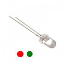LED دوبل قرمز-سبز شفاف ۵mm